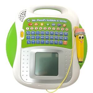 2017 LeapFrog Mr. Pencil's Scribble‎ and Write Green Educational Tested + WORKS!